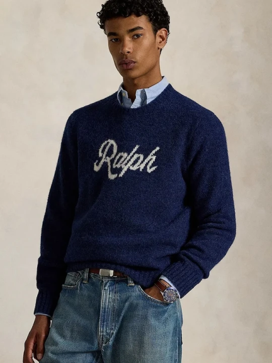 Zdjęcie produktu Polo Ralph Lauren sweter z dodatkiem wełny granatowy