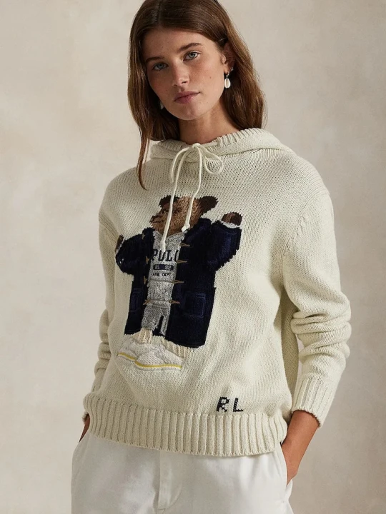 Zdjęcie produktu Polo Ralph Lauren sweter z domieszką lnu beżowy