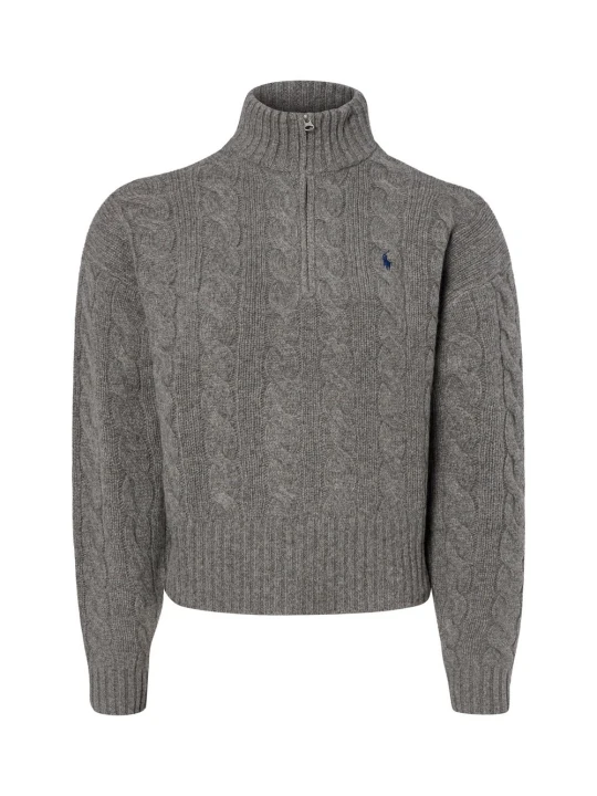 Zdjęcie produktu Polo Ralph Lauren sweter z dzianiny z zawartością kaszmiru Kobiety Wełna szary