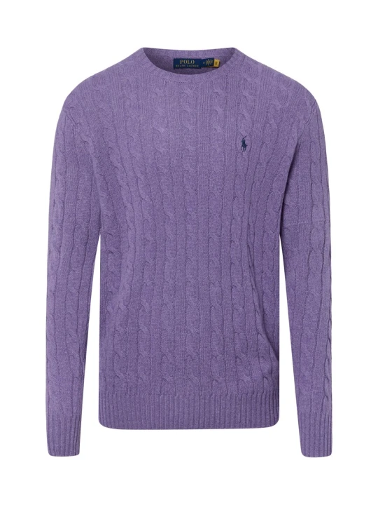 Zdjęcie produktu Polo Ralph Lauren sweter z dzianiny z zawartością kaszmiru Mężczyźni Wełna lila
