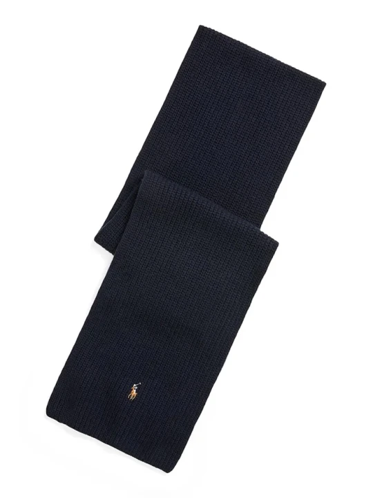Zdjęcie produktu Polo Ralph Lauren szalik wełniany granatowy