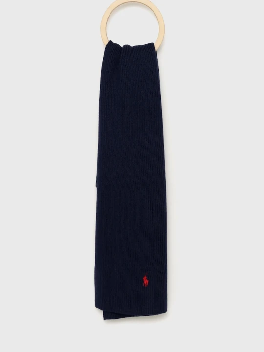 Zdjęcie produktu Polo Ralph Lauren szalik wełniany granatowy