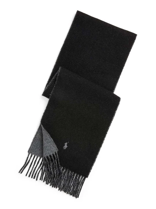 Zdjęcie produktu Polo Ralph Lauren szalik z dodatkiem wełny czarny
