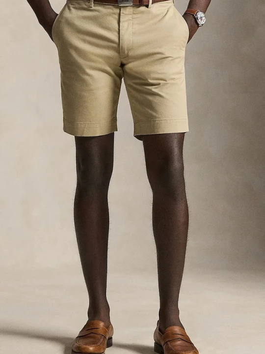 Zdjęcie produktu Polo Ralph Lauren szorty chino męskie bawełniane brązowy