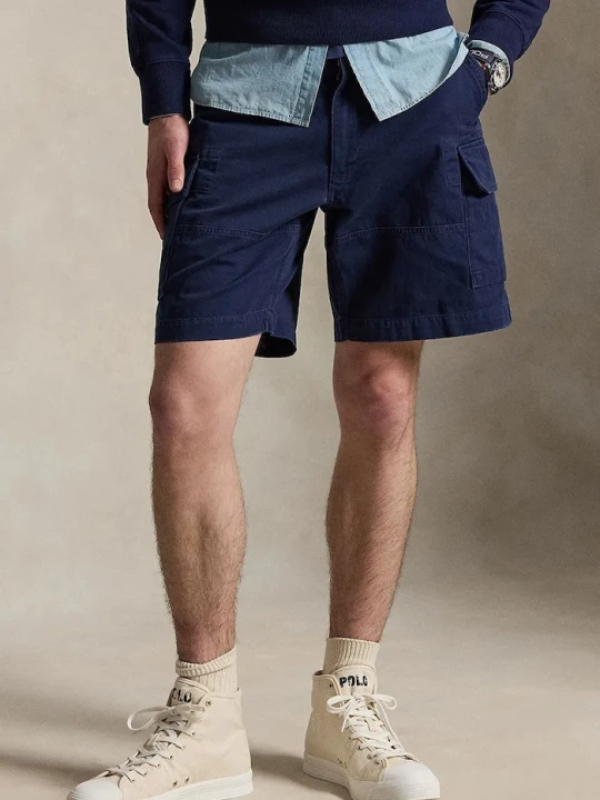 Zdjęcie produktu Polo Ralph Lauren szorty cargo męskie bawełniane granatowy