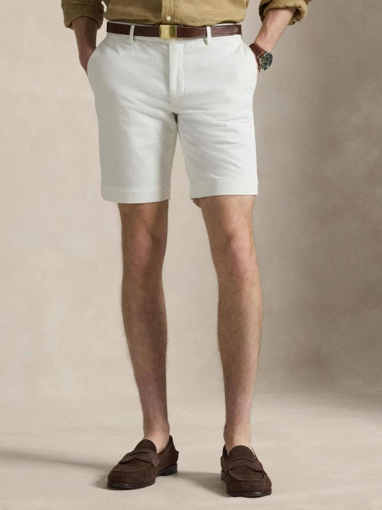 Zdjęcie produktu POLO RALPH LAUREN Szorty chino Greenwich | Slim Fit | stretch biały