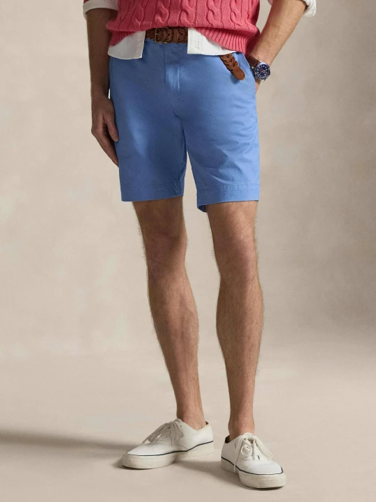 Zdjęcie produktu POLO RALPH LAUREN Szorty chino Greenwich | Slim Fit | stretch błękitny
