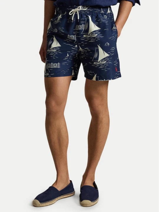 Zdjęcie produktu Polo Ralph Lauren Szorty kąpielowe 710B18029001 Granatowy Regular Fit