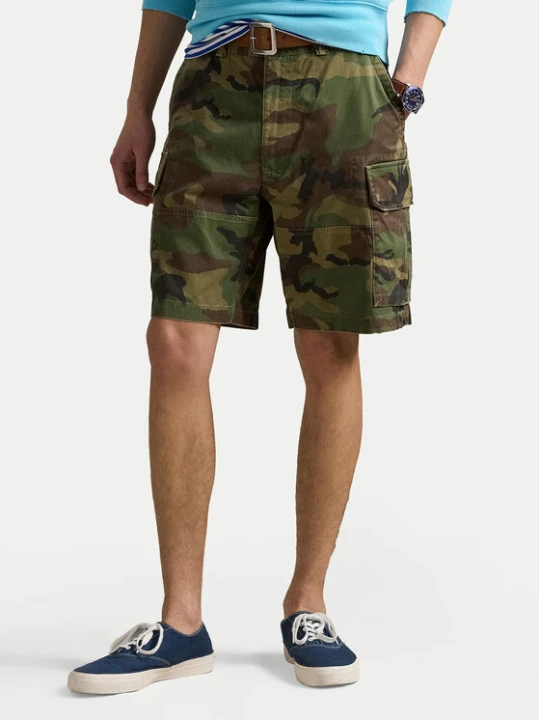 Zdjęcie produktu Polo Ralph Lauren Szorty materiałowe 710966288001 Zielony Relaxed Fit