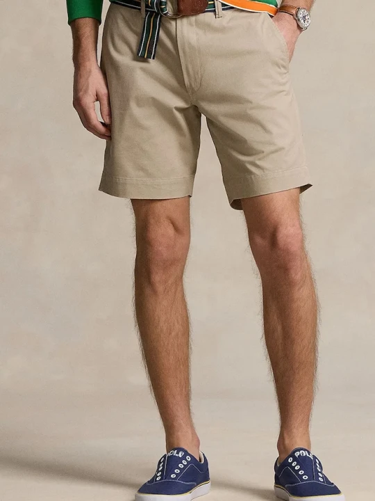 Zdjęcie produktu Polo Ralph Lauren szorty chino męskie bawełniane z elastanem beżowy