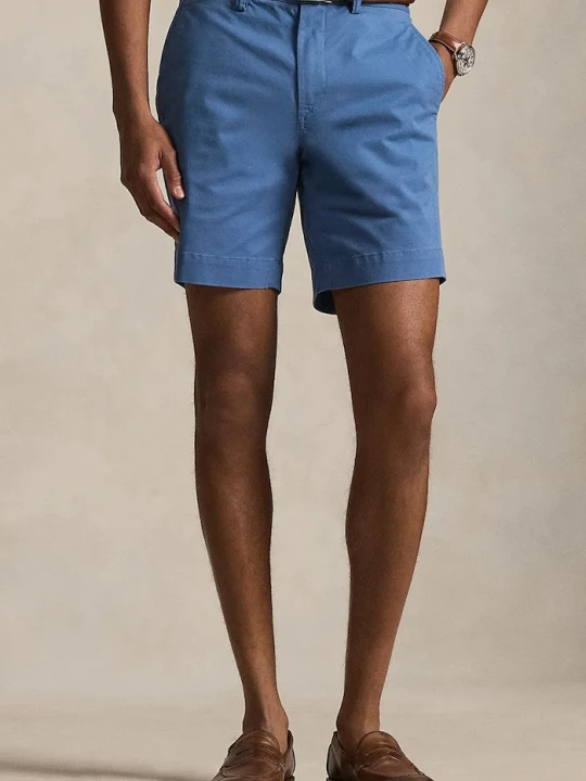 Zdjęcie produktu Polo Ralph Lauren szorty chino męskie bawełniane z elastanem niebieski