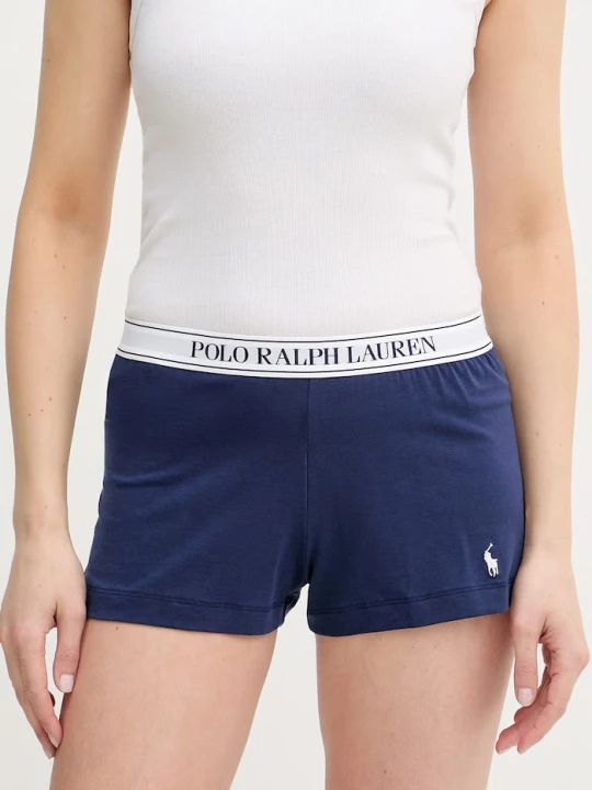 Zdjęcie produktu Polo Ralph Lauren szorty piżamowe damskie z bawełny granatowy