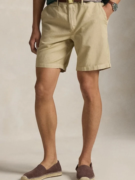 Zdjęcie produktu Polo Ralph Lauren szorty z dodatkiem lnu beżowy