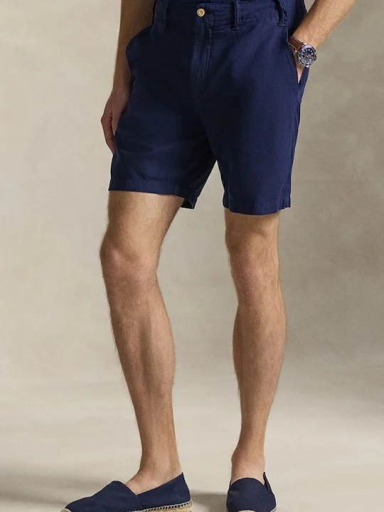Zdjęcie produktu Polo Ralph Lauren szorty z dodatkiem lnu granatowy