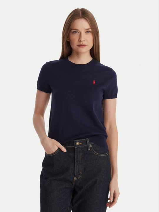Zdjęcie produktu Polo Ralph Lauren T-Shirt 211971872004 Granatowy Slim Fit