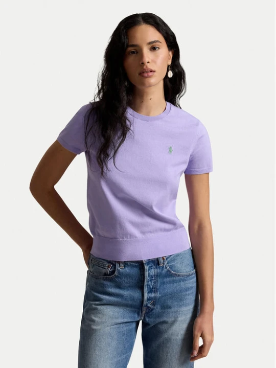 Zdjęcie produktu Polo Ralph Lauren T-Shirt 211971872505 Fioletowy jasny Regular Fit