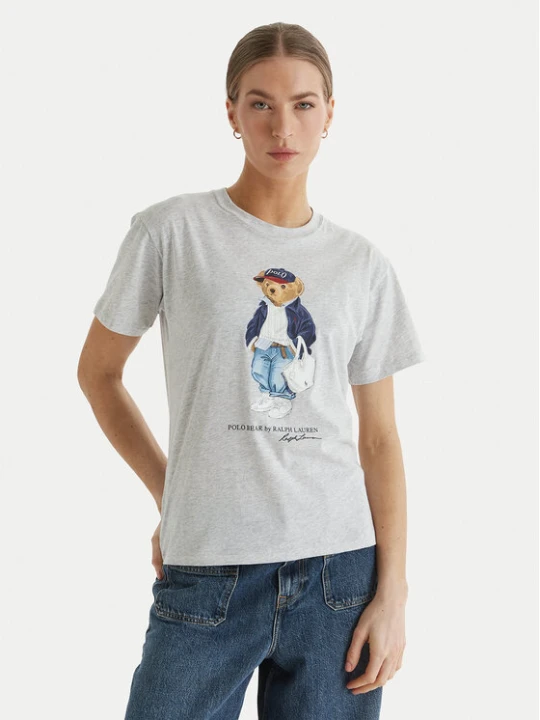 Zdjęcie produktu Polo Ralph Lauren T-Shirt 211A96261001 Szary Slim Fit