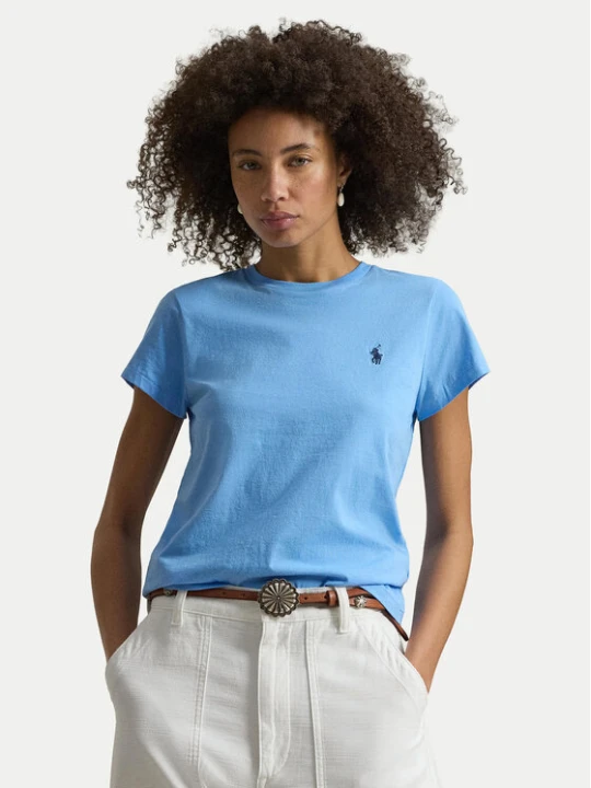 Zdjęcie produktu Polo Ralph Lauren T-Shirt 211B14605005 Błękitny Classic Fit Niebieski jasny