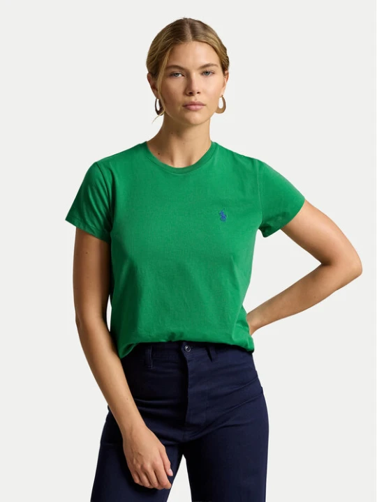 Zdjęcie produktu Polo Ralph Lauren T-Shirt 211B14605022 Zielony ciemny Classic Fit