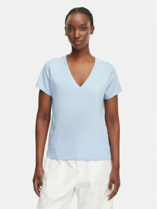 Zdjęcie produktu Polo Ralph Lauren T-Shirt 211B14611001 Niebieski jasny Straight Fit
