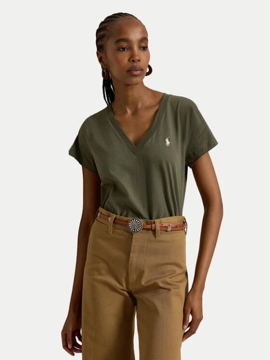 Zdjęcie produktu Polo Ralph Lauren T-Shirt 211B14611005 Zielony Regular Fit