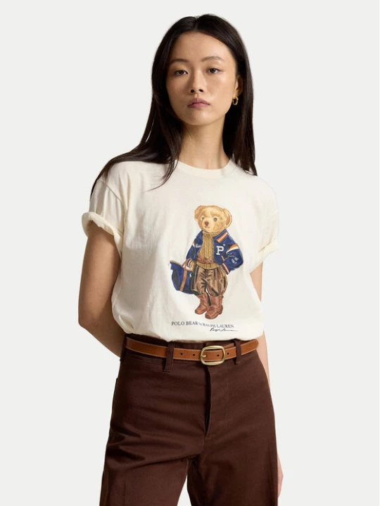 Zdjęcie produktu Polo Ralph Lauren T-Shirt 211B17774001 Biały Regular Fit