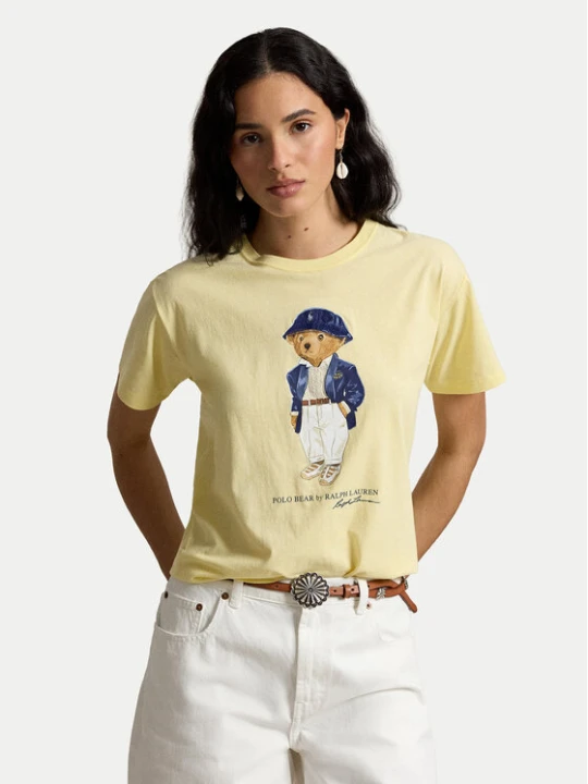 Zdjęcie produktu Polo Ralph Lauren T-Shirt 211B17792001 Żółty jasny Regular Fit