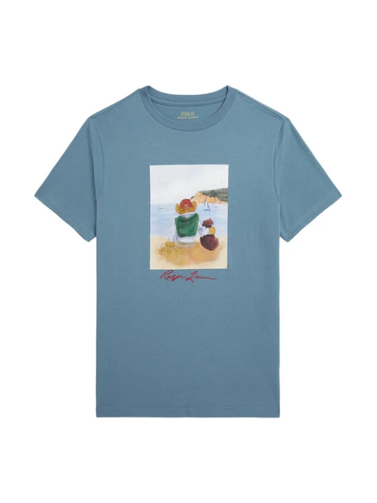 Zdjęcie produktu Polo Ralph Lauren T-Shirt 323A12424001 Niebieski Regular Fit