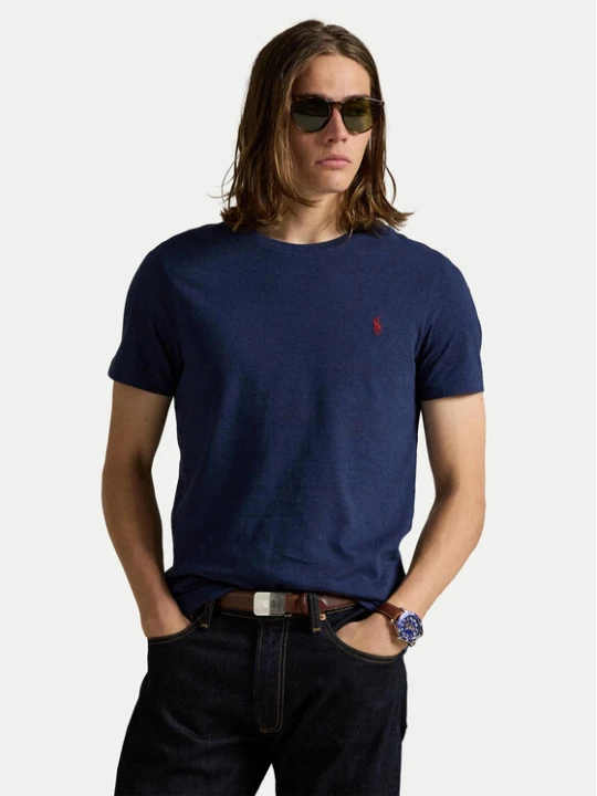 Zdjęcie produktu Polo Ralph Lauren T-Shirt 710671438282 Granatowy Slim Fit