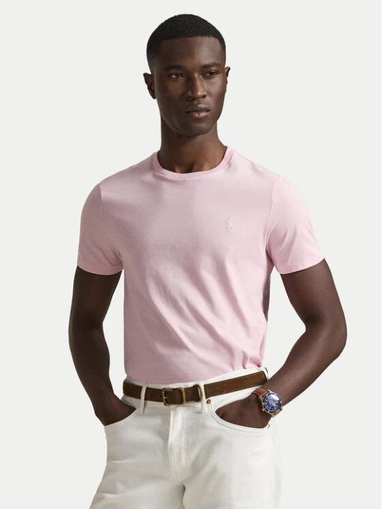 Zdjęcie produktu Polo Ralph Lauren T-Shirt 710671438520 Różowy Custom Slim Fit