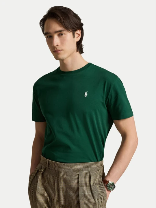 Zdjęcie produktu Polo Ralph Lauren T-Shirt 710671438531 Zielony Regular Fit