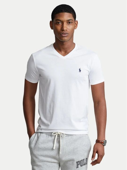 Zdjęcie produktu Polo Ralph Lauren T-Shirt 710671453008 Biały Custom Slim Fit