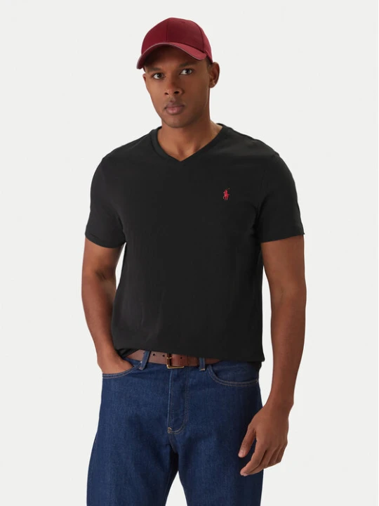 Zdjęcie produktu Polo Ralph Lauren T-Shirt 710671453124 Czarny Custom Slim Fit