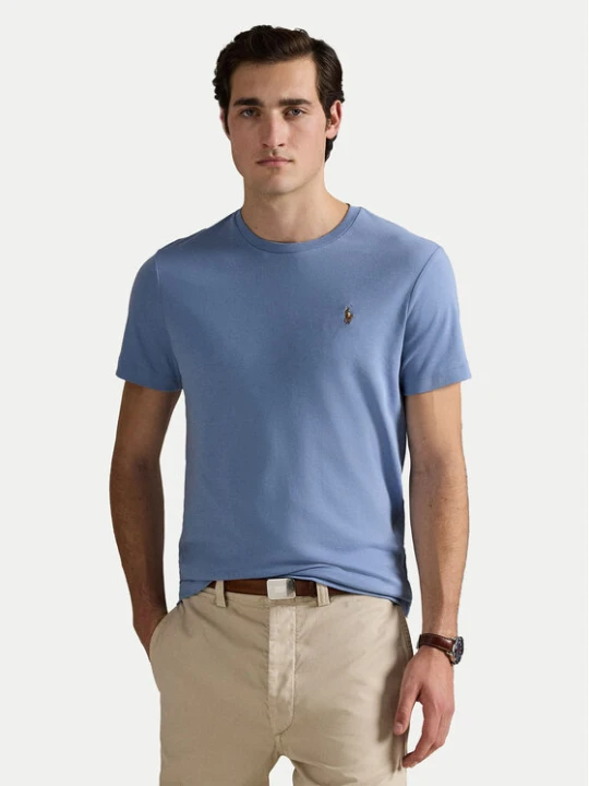 Zdjęcie produktu Polo Ralph Lauren T-Shirt 710740727095 Niebieski Custom Slim Fit