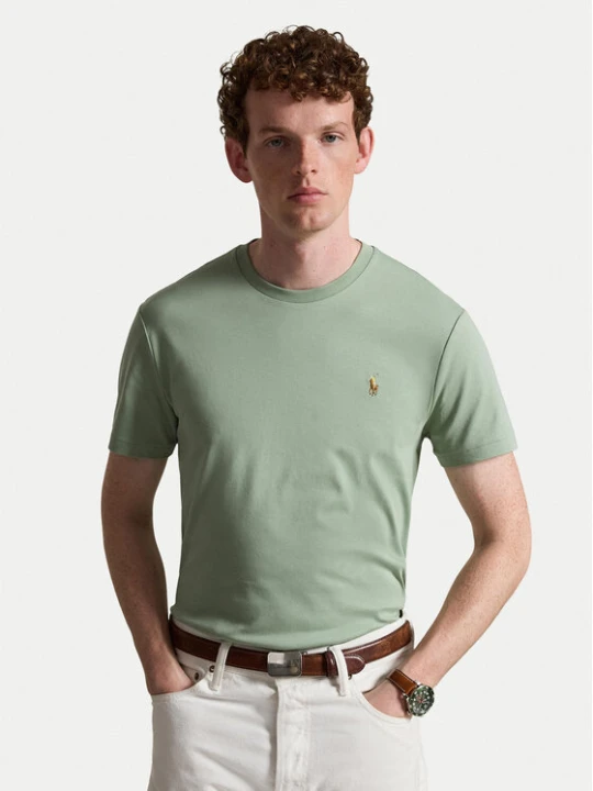 Zdjęcie produktu Polo Ralph Lauren T-Shirt 710740727505 Zielony jasny Regular Fit
