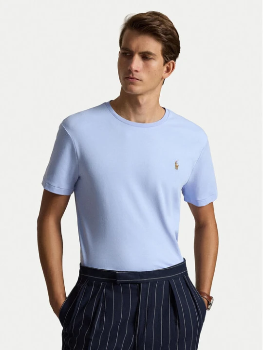 Zdjęcie produktu Polo Ralph Lauren T-Shirt 710740727506 Niebieski jasny Regular Fit