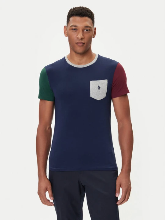 Zdjęcie produktu Polo Ralph Lauren T-Shirt 710849543003 Granatowy Custom Slim Fit
