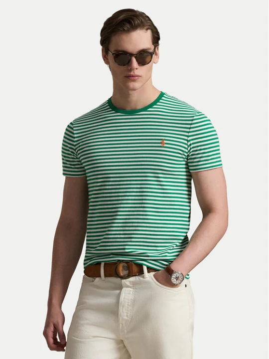 Zdjęcie produktu Polo Ralph Lauren T-Shirt 710956828500 Zielony Slim Fit