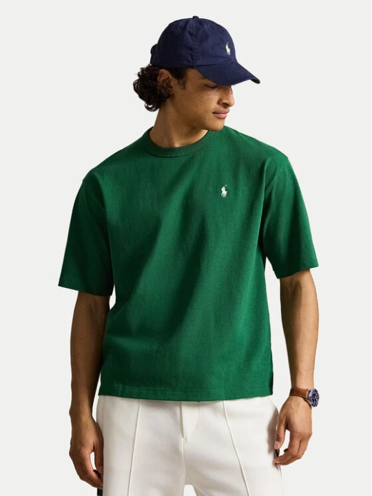 Zdjęcie produktu Polo Ralph Lauren T-Shirt 710A12979005 Zielony ciemny Relaxed Fit