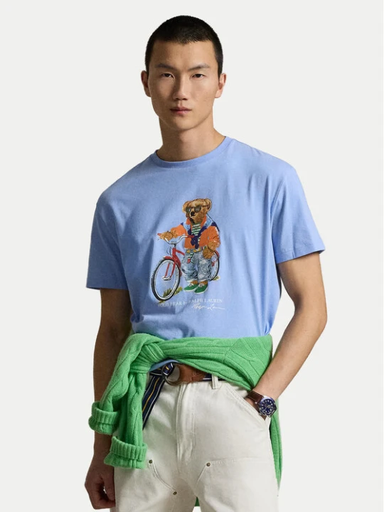 Zdjęcie produktu Polo Ralph Lauren T-Shirt 710B16612001 Niebieski Regular Fit