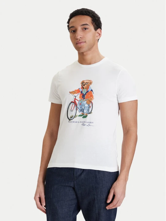 Zdjęcie produktu Polo Ralph Lauren T-Shirt 710B16612002 Biały Regular Fit