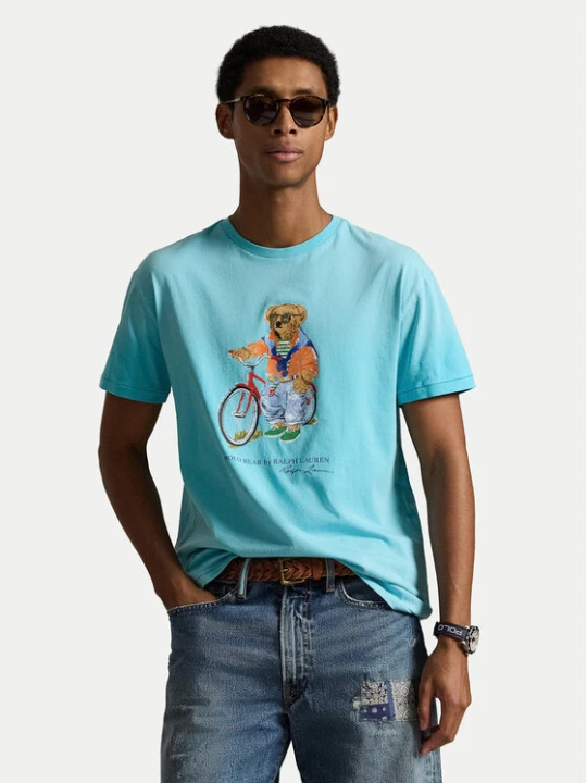 Zdjęcie produktu Polo Ralph Lauren T-Shirt 710B16613001 Niebieski Regular Fit