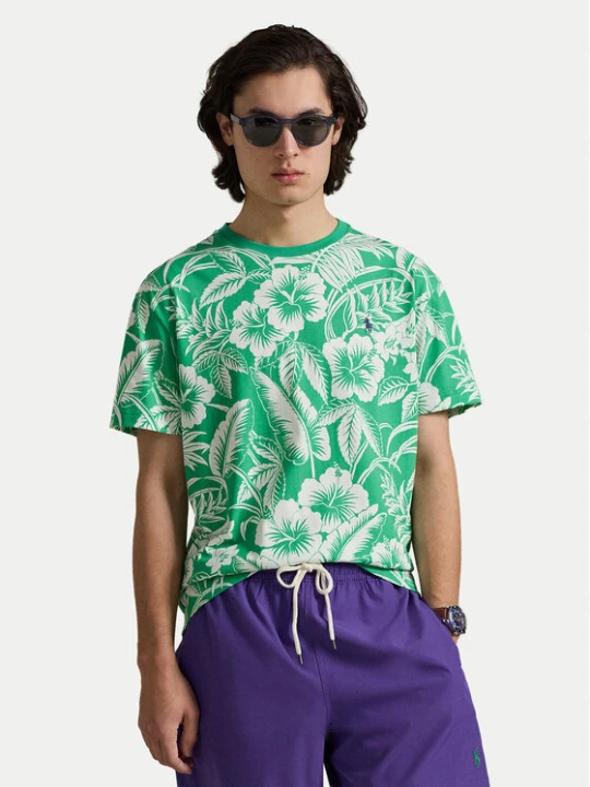 Zdjęcie produktu Polo Ralph Lauren T-Shirt 710B16614001 Zielony Regular Fit
