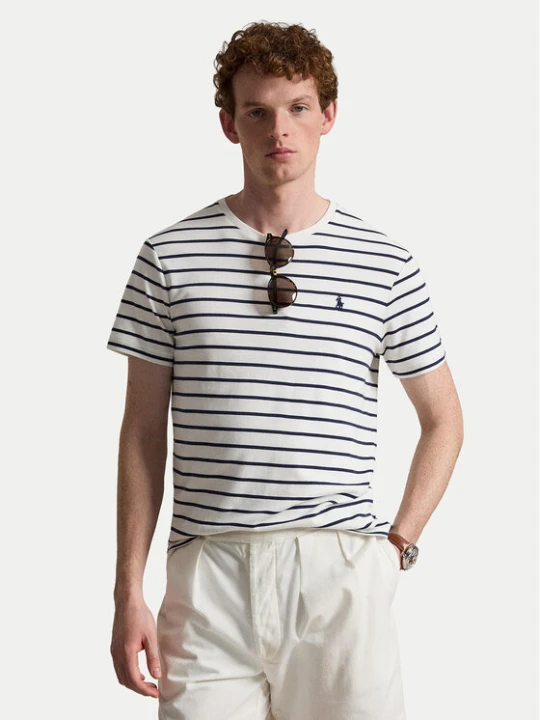Zdjęcie produktu Polo Ralph Lauren T-Shirt 710B16648002 Biały Regular Fit