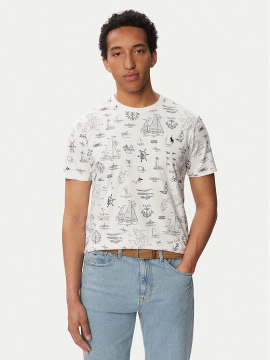 Zdjęcie produktu Polo Ralph Lauren T-Shirt 710B21924001 Biały Custom Slim Fit