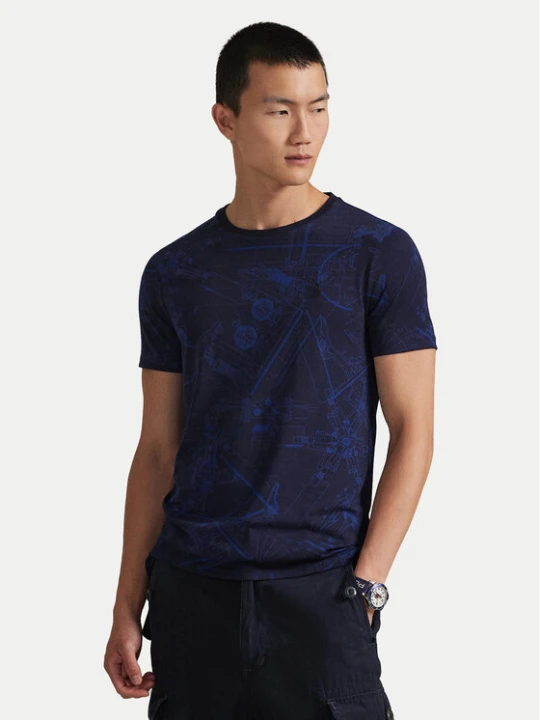 Zdjęcie produktu Polo Ralph Lauren T-Shirt 710P04019001 Granatowy Custom Slim Fit