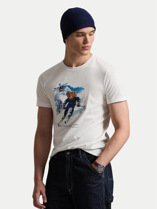 Zdjęcie produktu Polo Ralph Lauren T-Shirt 710P07343001 Biały Regular Fit