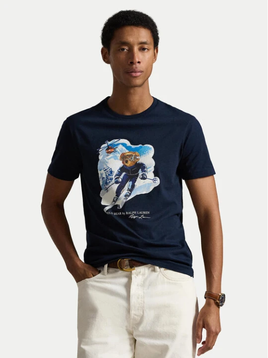 Zdjęcie produktu Polo Ralph Lauren T-Shirt 710P07343002 Granatowy Regular Fit
