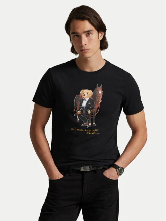 Zdjęcie produktu Polo Ralph Lauren T-Shirt 710P08093002 Czarny Custom Slim Fit