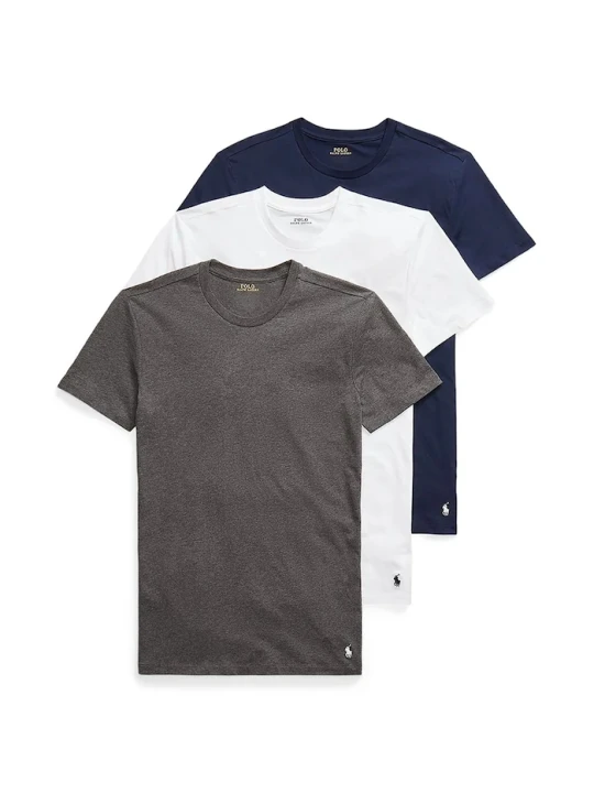 Zdjęcie produktu Polo Ralph Lauren T-shirt basic męski bawełniany 3-pack granatowy